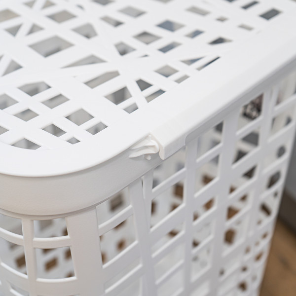 Корзина для белья "ХАОС" 32 л (белый) Корзина для белья "ХАОС" 32 л (белый)