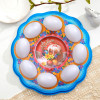 Пасхальная подставка на 8 яиц и кулич «Пасхальная композиция» 24×25 см