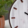 Часы настенные "Дерево" (300х300х38, серый/коричневый)