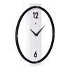 Часы настенные  металл+ дерево, круг 30,5 см, черный+белый "Time" Рубин 3330-001
