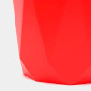 МП3139 Кашпо ПРИЗМА с поддоном (д-220мм., 4.7л., красный)
