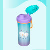 Набор: Ланч-бокс 0,98 л и Бутылка для воды с петлей 0,4 л с декором (Сиреневый)