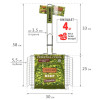 BOYSCOUT   Решетка-гриль универсальная, НЕРЖАВЕЮЩАЯ сталь 58x30x25x5,5 cм / 8