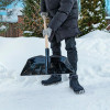Лопата для уборки снега стальная эмалированная, 330х365 мм, без черенка, Россия// Сибртех