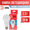 Лампы СВЕТОДИОДНЫЕ ЭКО LED A65-25W-865-E27 R  ЭРА (диод, груша, 25Вт, холодный, E27) 8754