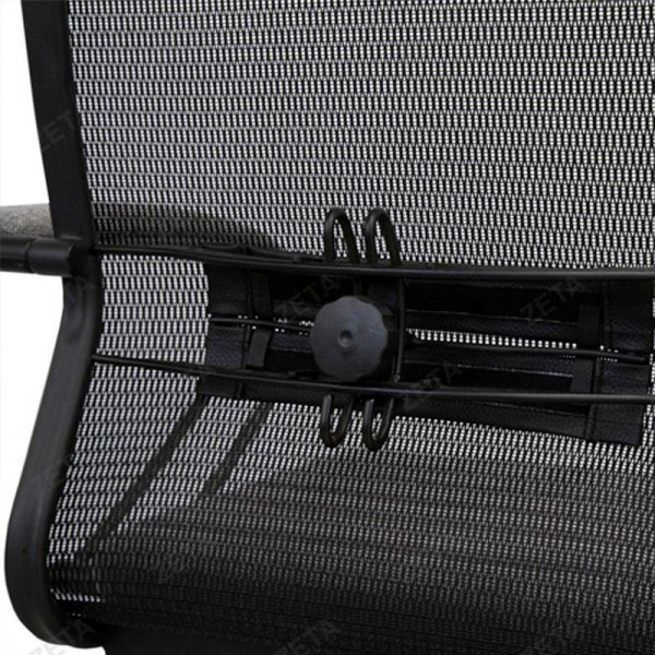 Кресло "Сакура Плюс" сетка черная,гобелен серый 17М Кресло "Сакура Плюс" сетка черная,гобелен серый 17М