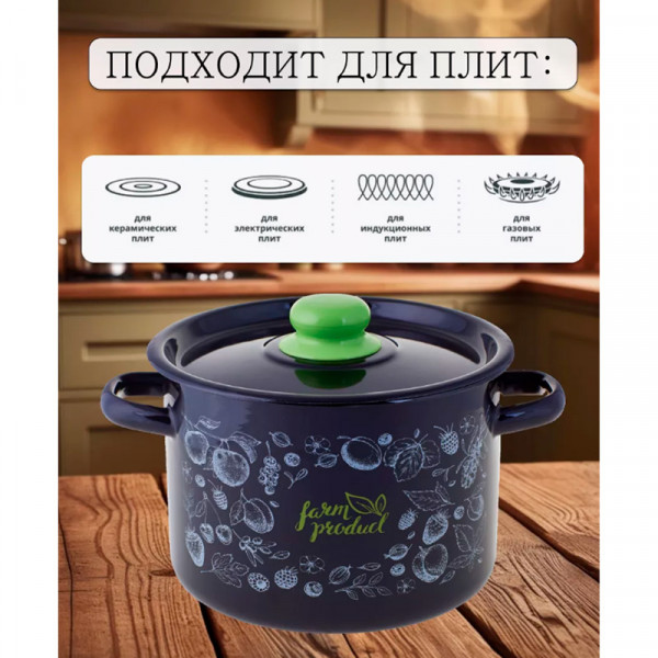 Кастрюля 2,9 л  "Berry" Кастрюля 2,9 л  "Berry"
