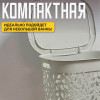 Корзина для белья "ФЛОРА" 35 л (белый ротанг)