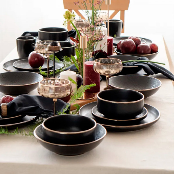 Тарелка десертная 18см 19S509S/P Elite black Тарелка десертная 18см 19S509S/P Elite black