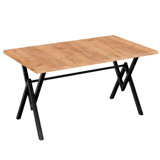 Стол Ларсен (1200*800 столешница F цв.Люкс) дуб крафт золотой