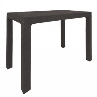 Стол пластик PLASTİK 90*150 RATTAN MASA коричневый