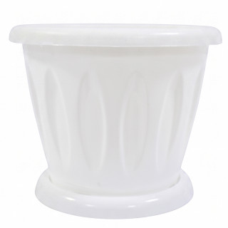 Цветочный горшок "Classic white" Л4