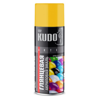 Универсальная акриловая эмаль "KUDO" RAL 1018 (жёлтый глянцевый)