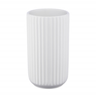 Декоративная ваза "Рельеф" 12,5х22 см (белый)