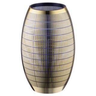 Декоративная ваза из стекла с золотым напылением 14,3х23,5 см (золотой)