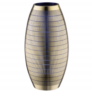 Декоративная ваза из стекла с золотым напылением 15,5х30 см (золотой)