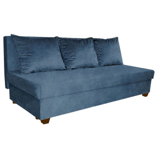 Диван Vega Plus "3" гоб.stock (с подушками) (ZW) greta ocean (голубой)