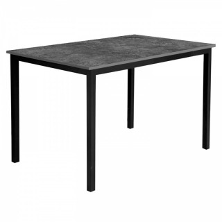 Стол прямой каркас тр.40х40 (1400х800 столешница 16 мм цв.Люкс) Бетон тёмный