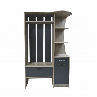 Прихожая КУЛ-501 1100*400*2100 Н цв.Люкс дуб крафт серый+антрацит