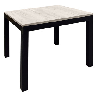 Стол журнальный Классик М (546х546 столешница 16 мм цв.Люкс) Дуб крафт белый