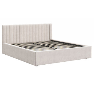 Кровать "Ронда" + ПМ 160*200 (Велюр Монолит латте)