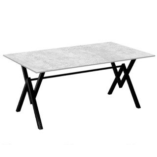 Стол "Ларсен" (1600х800 столешница 16 мм) Цемент светлый