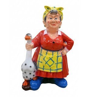 арт.208 Изделие из гипса "Теща с гусями" (800*470мм)