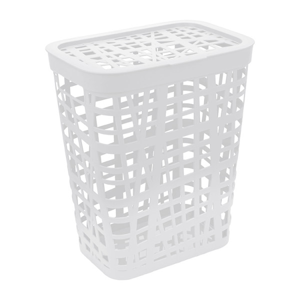 Корзина для белья "ХАОС" 32 л (белый) Корзина для белья "ХАОС" 32 л (белый)