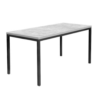 Стол прямой каркас тр.40*40 (1800*800 столешница F цв.Люкс) бетон светлый