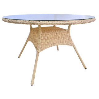 722 Стол обеденный круглый разборный  d 1300*720, 7035П