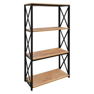 Стеллаж Винтаж 4 полки 1500*350*845 м/п (цв.Люкс) дуб вотан