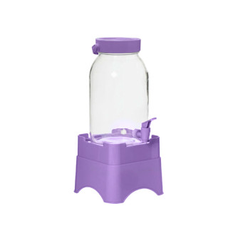 Квадратный диспенсер для напитков 3 л Soft Purple-TM с подставкой мод.137702-603 (Турция)