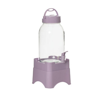 Квадратный диспенсер для напитков 3 л c подставкой Soft Purple мод.137700-603 (Турция)