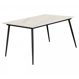 Стол Саурон цв.каркас (1400*800 столешница 16 мм цв.Люкс) мрамор светлый