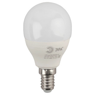 Лампа светодиодная Эра LED P45-9W-860-E14 (диод, шар, 9Вт, хол, E14)