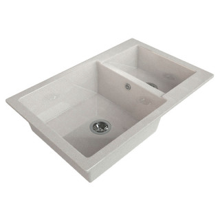 Мойка каменная МС-19 бежевый металлик глянец