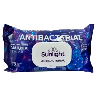 Влажные салфетки SUNLIGHT Standard в ассортименте 72 шт