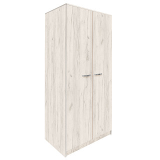 Шкаф для одежды "КУЛ-125/1" цв.Люкс Дуб крафт белый