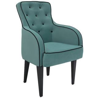 Кресло "Фрида" (кзам PU/гоб.stock  (мет.ножки)) гобелен оливковый