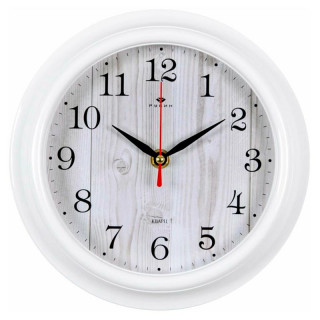 Часы настенные (d=21см, корпус белый, "Белое дерево" 2121-144)
