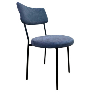 Стул Алдияр цв.каркас (кзам АОД/гоб.Stock) синий (goya ocean)