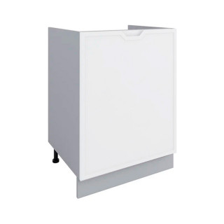 Нижний модуль 850 Арка белая штукатурка С/СМ 601 правый (под мойку, распашное открывание)