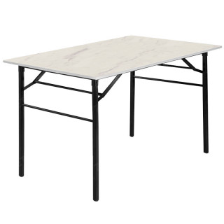 Стол раскл.ножки (1200*800 столешница 16 мм цв. люкс) мрамор светлый
