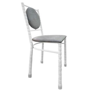 Стул Аслан 2м.эл.кзам А.О.Д/stock/жаккард, цв.каркас (вальц.тр.), светло-серый (Germes steel)