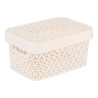 Корзина "Элемент" 5л (с крышкой) бежевый