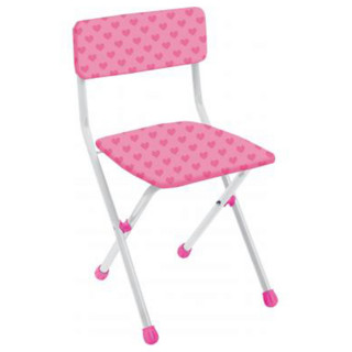 Детский стул (складной) СТУ3/1 Сердечки на розовом