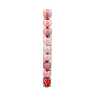 Набор шаров "Камилла" 9 шт, d-6 см (Розовый)