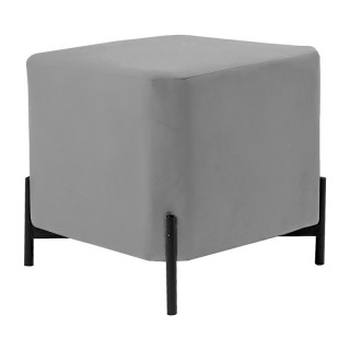 Пуфик Риос 50*50 цв.каркас (кзам PU/ гоб.stock) гобелен BINGO ASH