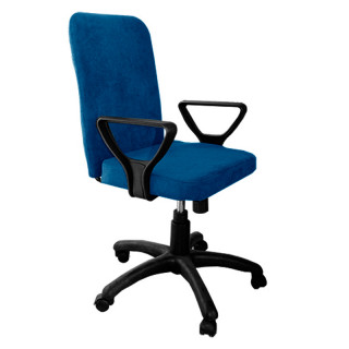 Кресло Квадро Н  гобеленА.О.Д, stock, жакк. пластик синий