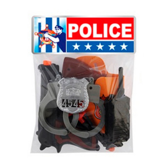 Игровой набор "Полиция"(18х24х3,5 см)(10 предметов,в пакете) ( Арт. Y7718470)